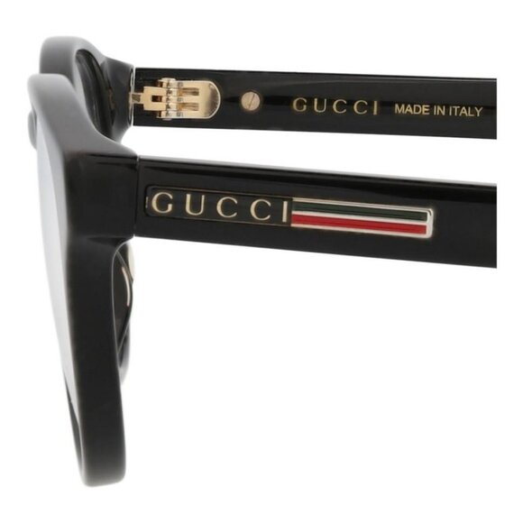 Gucci Unisex Round/Oval Black Black Transparent Fashion Designer Eyewear - Picture 4 of 4
